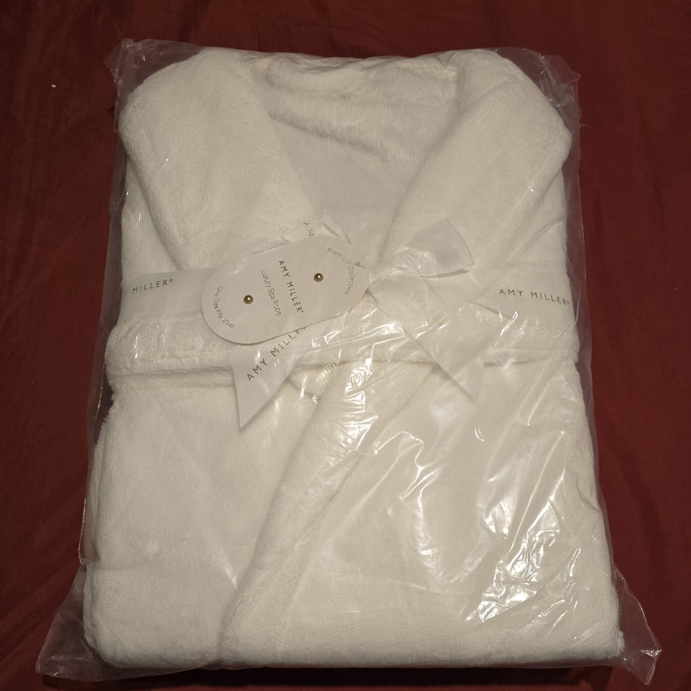 Amy Miller White Plush Robe
